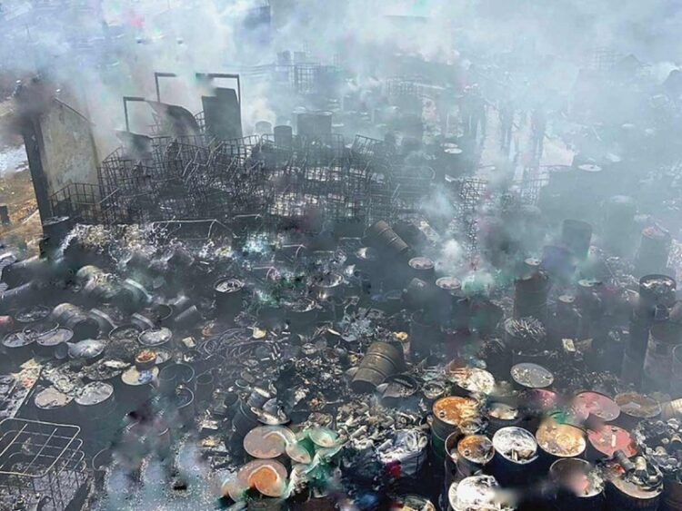 Estalla bodega con liga a Laguna Verde; guardaba residuos biológicos