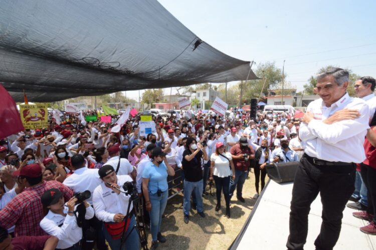 En Tamaulipas, serán primero los pobres, ofrece Américo Villarreal en La Borreguera de Tampico