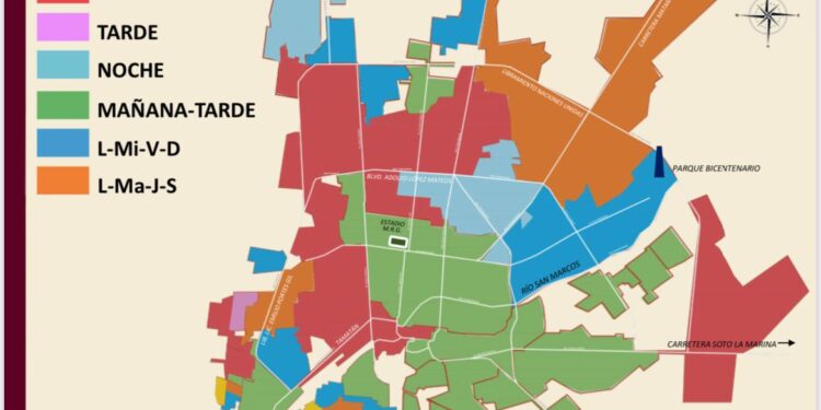 Racionan el agua a 328 colonias de Victoria por estiaje; se salvan 47 y centro de ciudad