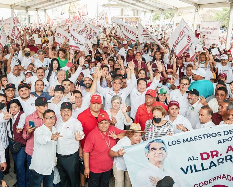 Miles dan el sí a Américo Villarreal en El Mante para hacerlo gobernador el 5 de junio