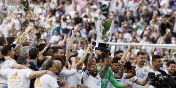 Real Madrid, campeón de La Liga Española; golea 4-0 al Espanyol