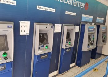  Vandalizan cajeros de sucursal centro de Banamex en Victoria