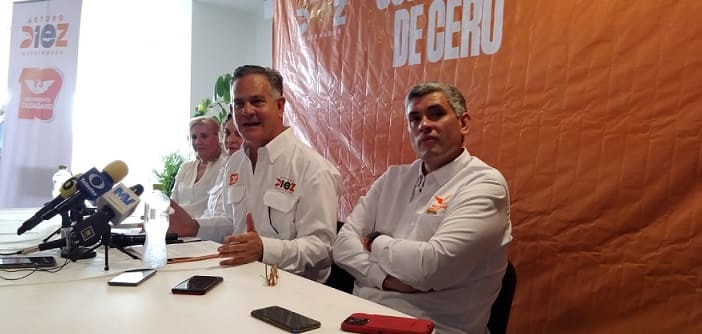 Quiere ya Arturo Diez debatir con adversarios a gubernatura