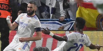 Con triplete de Benzema Real Madrid gana 3-1 al Chelsea