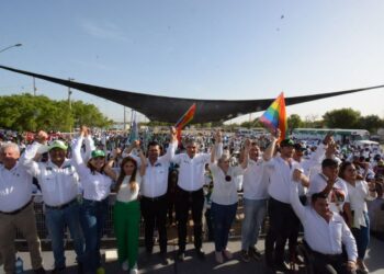 Américo Villarreal se reúne con verdes de corazón en Reynosa