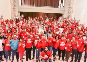 Promotores del voto del PRI en Altamira rinden protesta