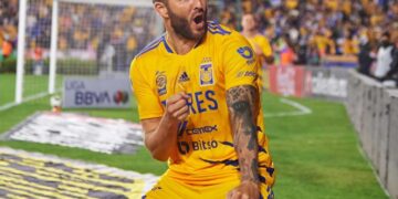 André-Pierre Gignac de Tigres, obtuvo su tercer título de goleo en México