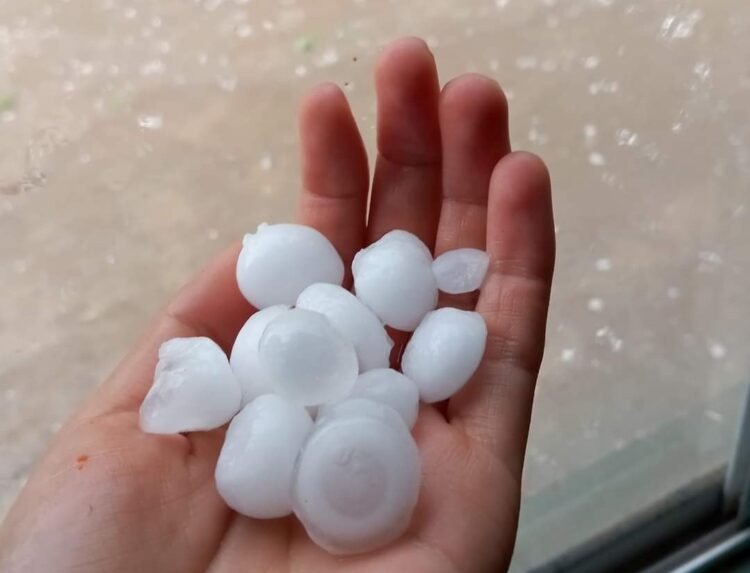 Cae granizo en comunidades ejidales de Burgos, Tamaulipas