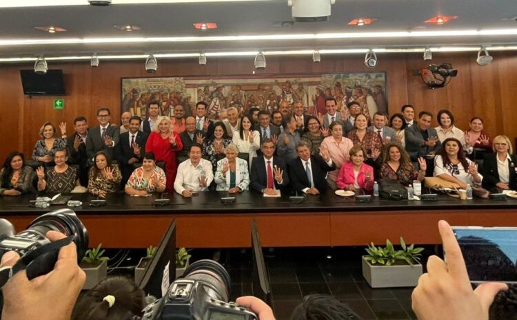 Respaldan a Américo Villarreal para gobernar Tamaulipas, senadores, y figuras de Morena