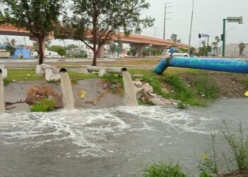 Registra Matamoros lluvias de 4 pulgadas, atienden impacto en 30 colonias