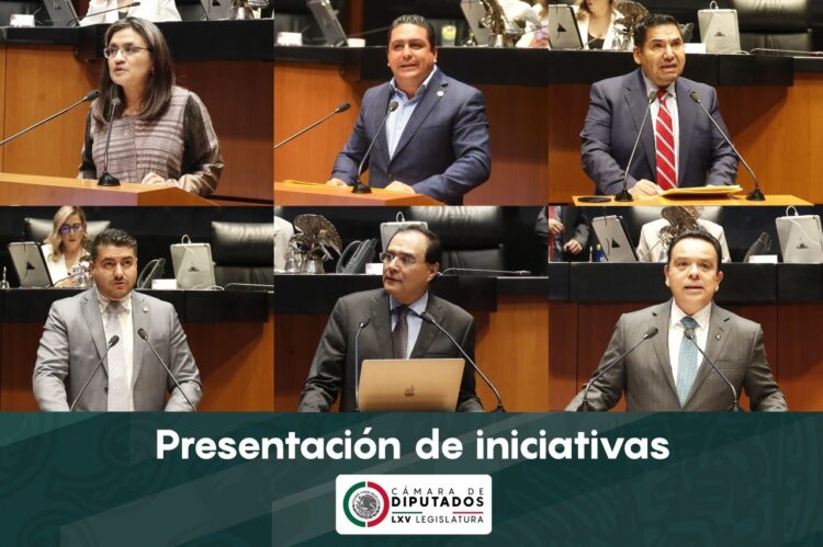 Diputadas y diputados presentan seis iniciativas ante la Comisión Permanente