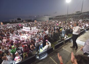 Magno cierre de campaña de Américo Villarreal con 30 mil en Reynosa, Tamaulipas