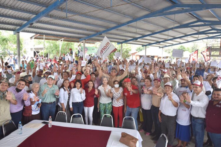 Antiguo Morelos y Nuevo Morelos dan respaldo a Américo Villarreal para gobernador