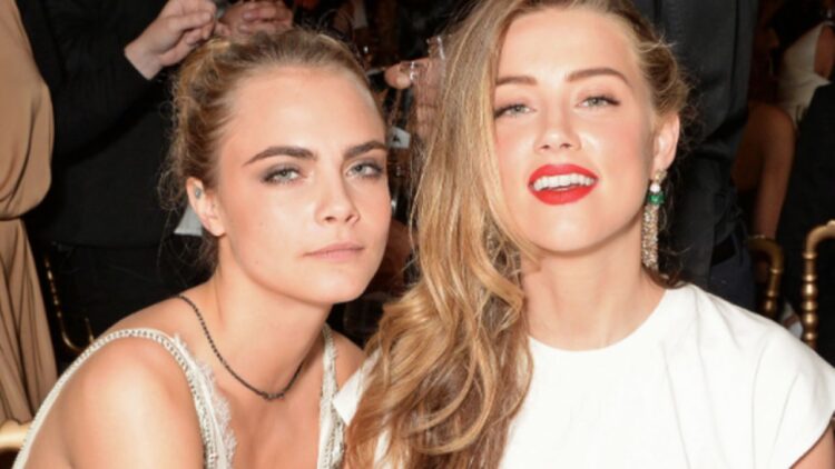 Viralizan imágenes de Amber Heard y Cara Delevingne besándose en un ascensor