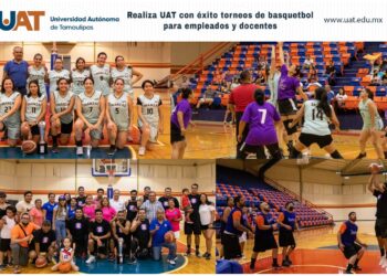 Realiza UAT con éxito torneos de basquetbol para empleados y docentes