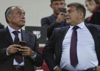 Polemizan Tebas y Laporta sobre Lewandowski