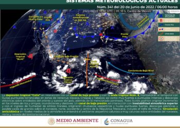 Pronostican lluvias para este lunes