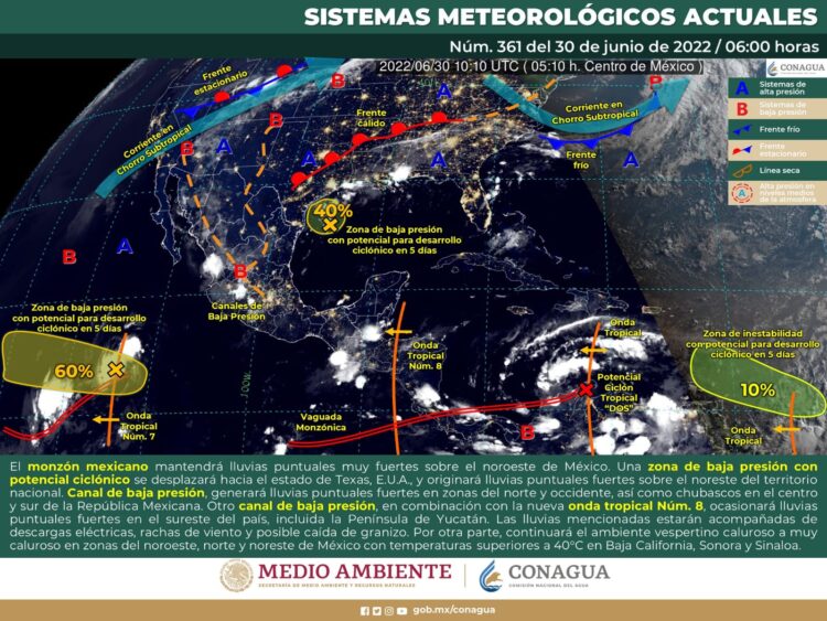 Vigilan formación de tormenta tropical en el Golfo de México