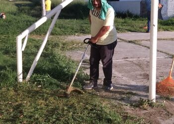 Limpiando espacios para hacer deporte