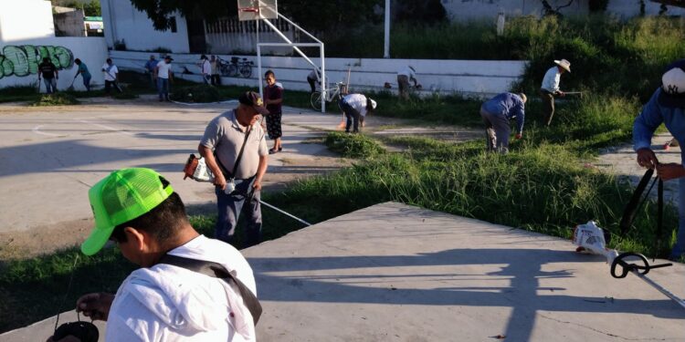 Limpiando espacios para hacer deporte