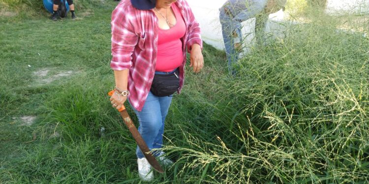 Limpiando espacios para hacer deporte