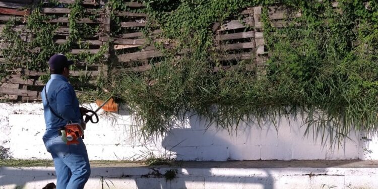 Limpiando espacios para hacer deporte