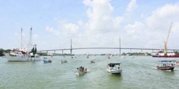 Tamaulipas celebra la procesión náutica de la Virgen del Carmen