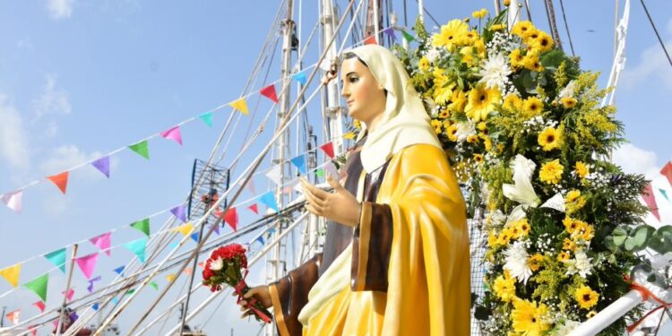 Tamaulipas celebra la procesión náutica de la Virgen del Carmen
