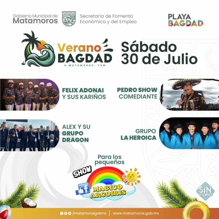 Invitan a disfrutar de actividades “La Calle 9 Cobra Vida” y “Verano Bagdad