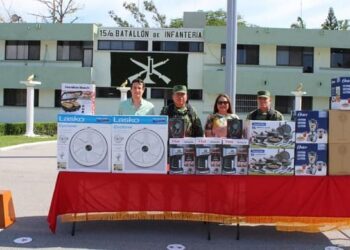 Dona el CIEST aparatos electrodomésticos a Sedena
