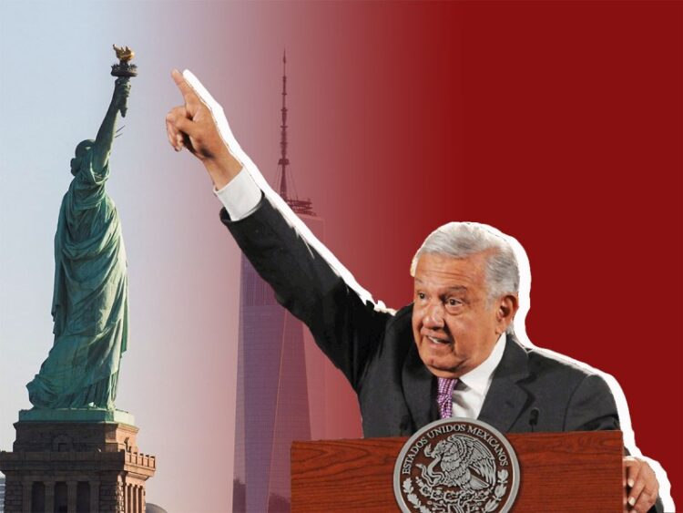 Amaga López Obrador con campaña para ‘desmontar la Estatua de la Libertad’