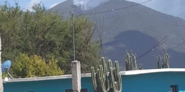 Surge incendio forestal en la sierra de Miquihuana-Bustamante