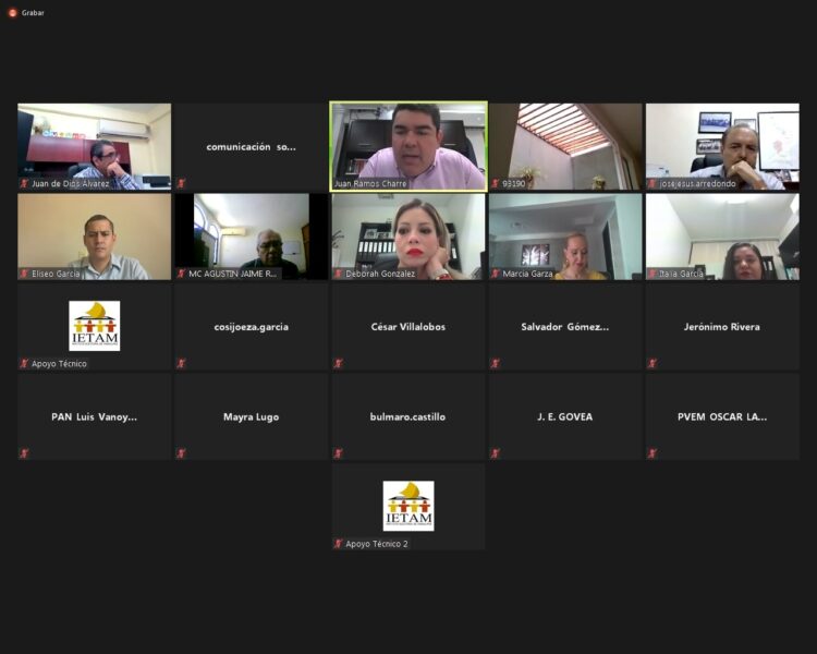 Analizan consejeros del IETAM el escenario de la distritación local 2022