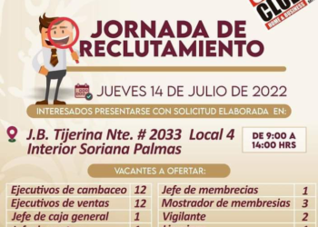 Habrá jornada de reclutamiento laboral para City Club en Victoria