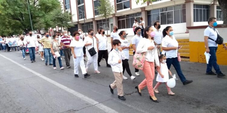 Participan cientos de victorenses en Peregrinación por la Paz y los desparecidos