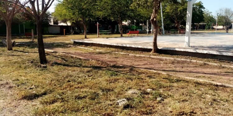 Prosiguen trabajos de restauración y limpieza en espacios públicos deportivos del municipio