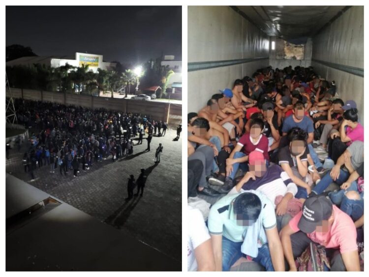 En un día aseguran a 688 migrantes  en Puebla