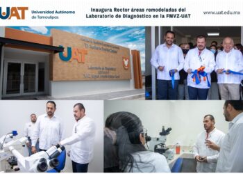 Rector inaugura áreas remodeladas del Laboratorio de Diagnóstico de la FMVZ-UAT