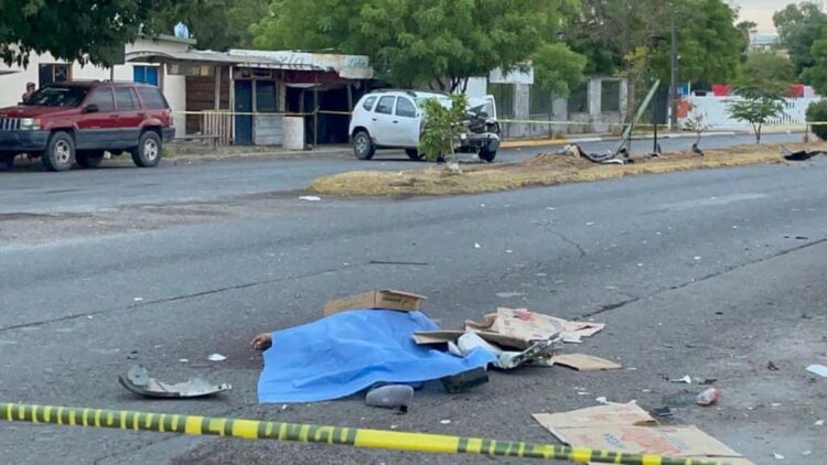 Camioneta arrolla y mata a empleado en calle 3 y Bulevar Praxedis Balboa