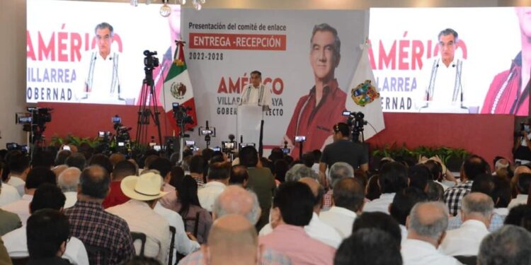 Arropa Tamaulipas a Américo Villarreal al presentar equipo de transición para recibir el Gobierno