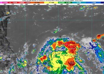 Jueves con lluvias intensas en Campeche, Chiapas, Chihuahua, Durango, Oaxaca, Tabasco, Veracruz, Sinaloa, Sonora y Yucatán