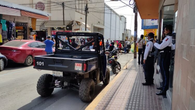 Baja en Victoria presencia de Policía Estatal