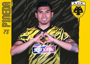 Orbelín Pineda marca un nuevo golazo en Grecia