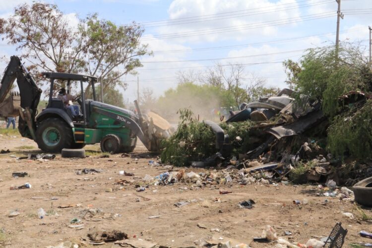 Elimina Gobierno de Matamoros hasta 6 basureros clandestinos mensualmente