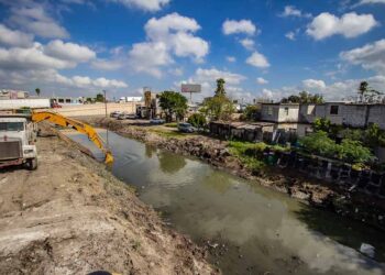 Realiza Gobierno de Matamoros limpieza de drenes por periodo de lluvias