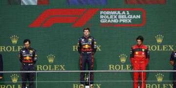 Max Verstappen reina en el GP de Bélgica; ‘Checo’ fue segundo