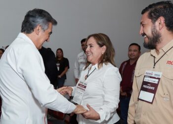 Destaca Américo Villarreal unidad de Morena, tras elección de Yuriria Iturbe como dirigente en Tamaulipas