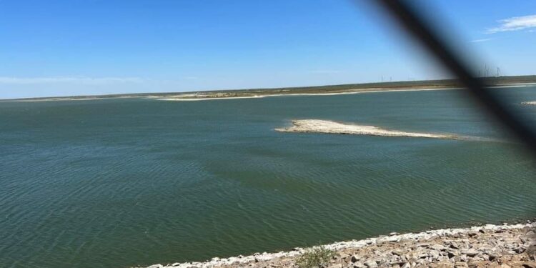 Crítico nivel de agua en la Presa Internación Falcón, en Tamaulipas