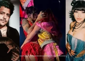 Cazzu se besa apasionadamente con una mujer en pleno concierto