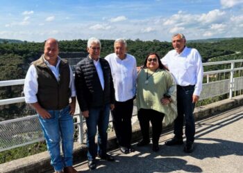 López Obrador supervisa avances en presa El Zapotillo de Guadalajara